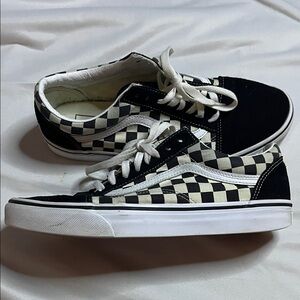 Vans Black and White Checkered Sneakers